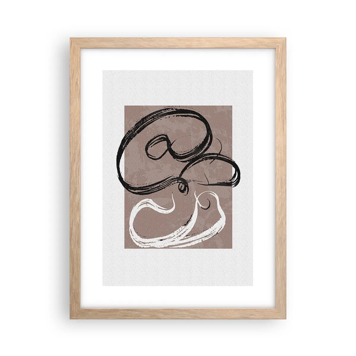 Poster in einem Rahmen aus heller Eiche - Komposition – die Suche nach Fülle - 30x40 cm