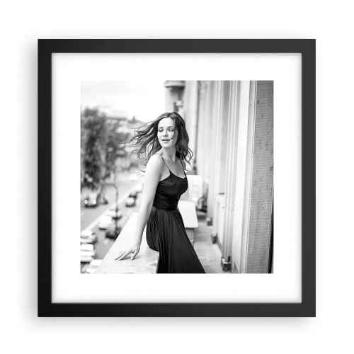 Poster in einem schwarzem Rahmen - Bestimmt ein Pariser - 30x30 cm