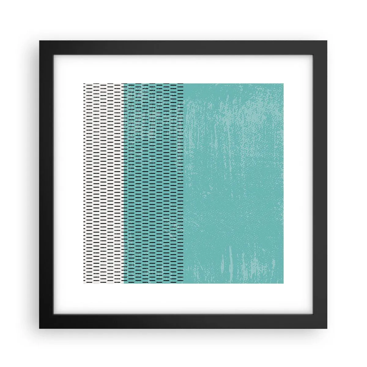 Poster in einem schwarzem Rahmen - Eine ausgewogene Komposition - 30x30 cm