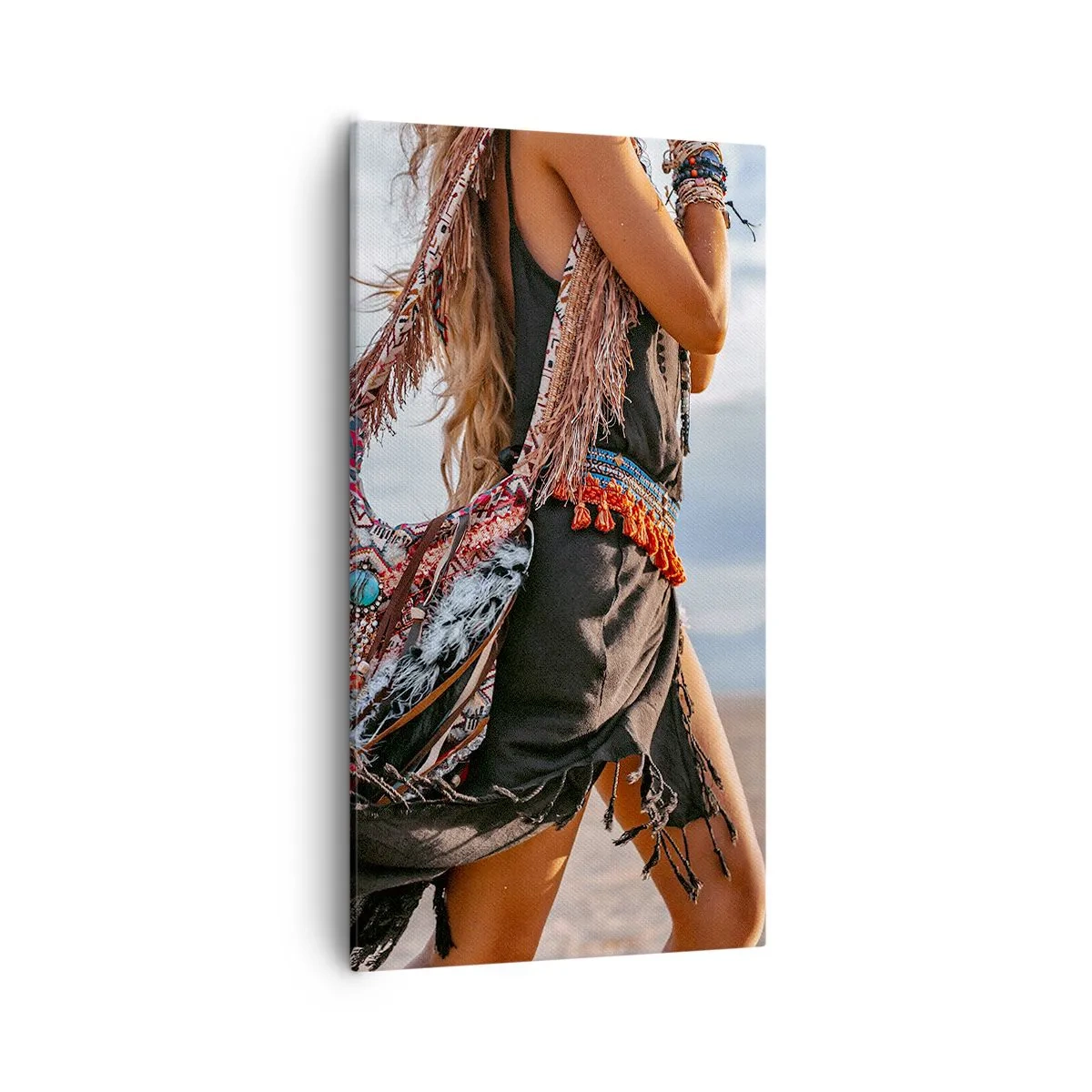 Bild auf Leinwand - Leinwandbild - Das Mädchen des Schamanen - 55x100 cm