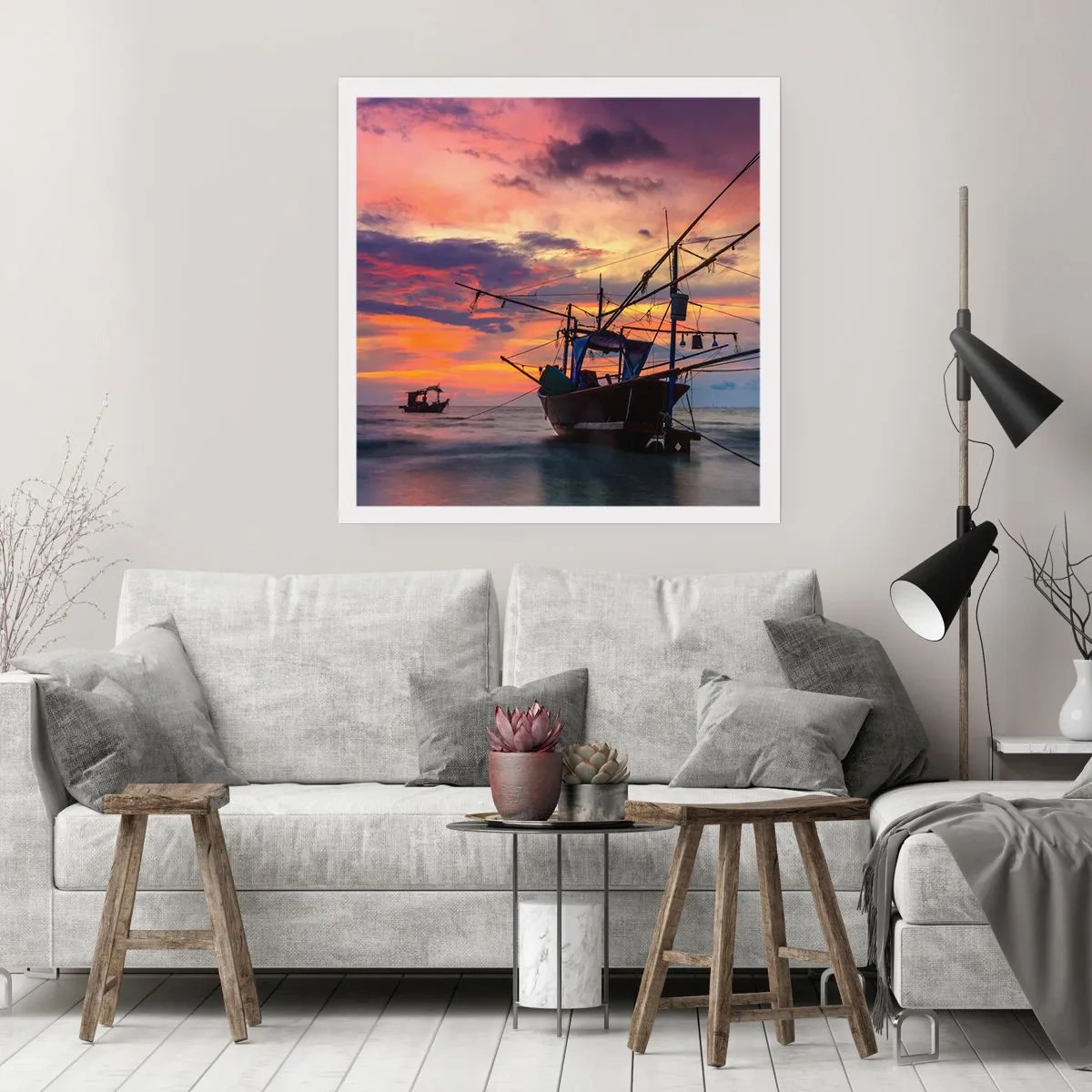 Poster - Exotischer Abend - 40x40 cm