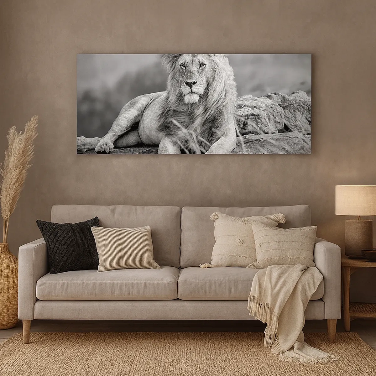 Bild auf Leinwand - Leinwandbild - Königliche Siesta - 30x30 cm