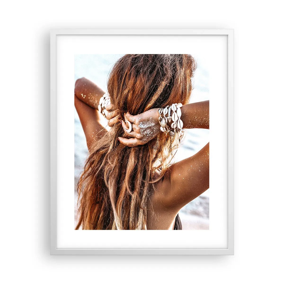 Poster in einem weißen Rahmen - Eine Schwester von Wasser und Sonne - 40x50 cm