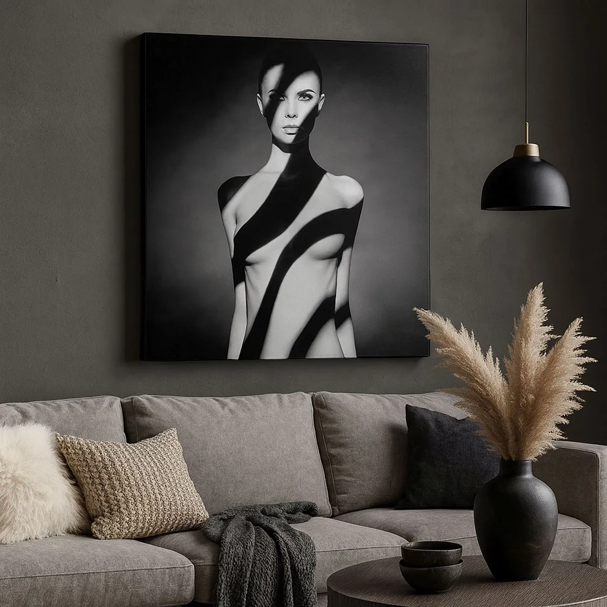 Bild auf Leinwand - Leinwandbild - In Glanz und Schatten - 30x30 cm