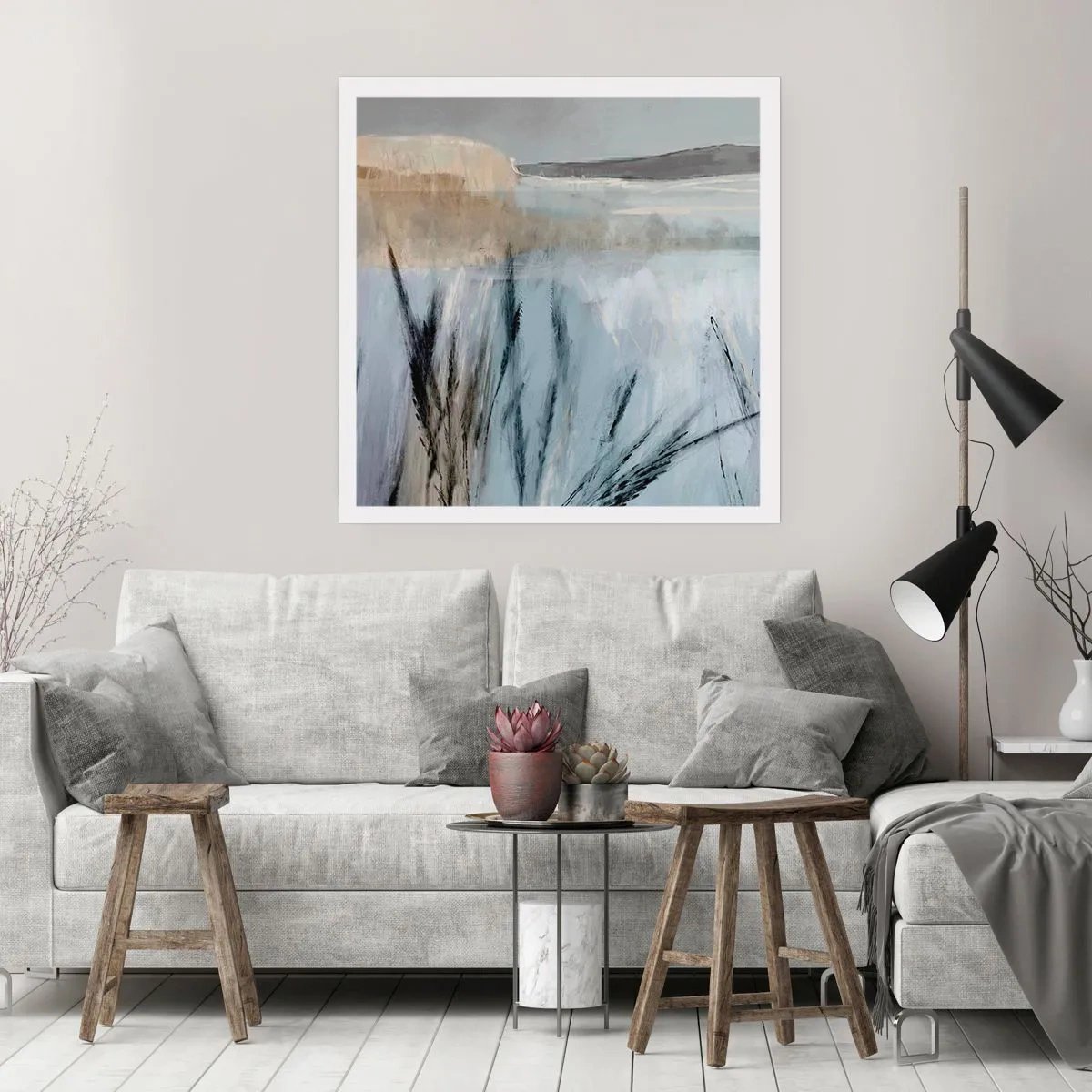 Poster - Winterfelder - 50x50 cm