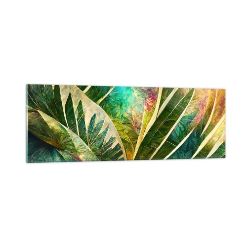 Glasbild - Bild auf glas - Farben der Tropen - 90x30 cm