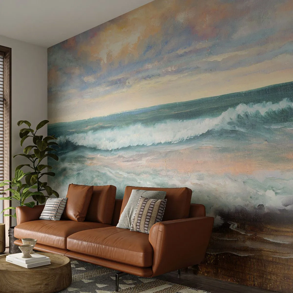 Fototapete Premium Sand - Hier werden Sie Ihre Seele baumeln lassen - Landschaft, Meer, Strand - 150x105 cm