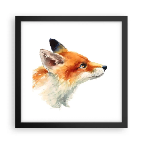 Poster in einem schwarzem Rahmen - Man kann nie vorsichtig genug sein - 30x30 cm