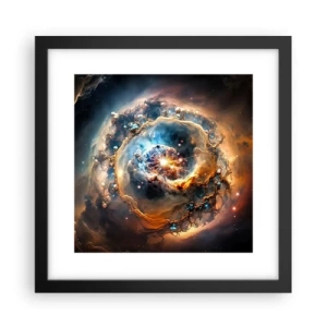 Poster in einem schwarzem Rahmen - Anfang - 30x30 cm