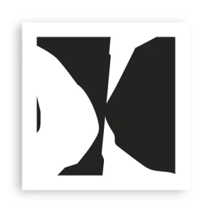 Poster - Positiv negativ - 40x40 cm