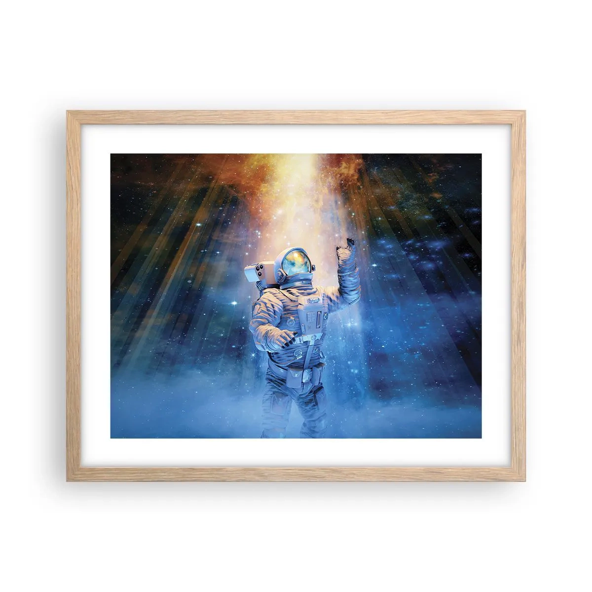 Poster in einem Rahmen aus heller Eiche - Endlich am Ende - 50x40 cm