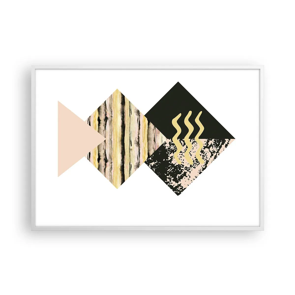 Poster in einem weißen Rahmen - Es ist nicht so einfach - 100x70 cm