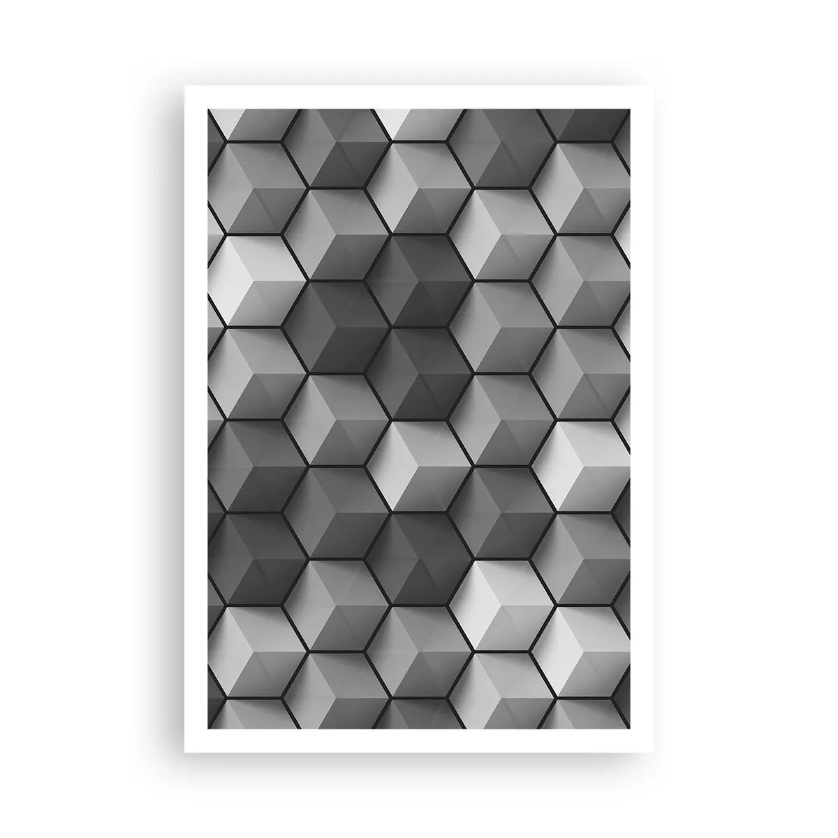 Poster - Kubistisches Puzzle - 70x100 cm