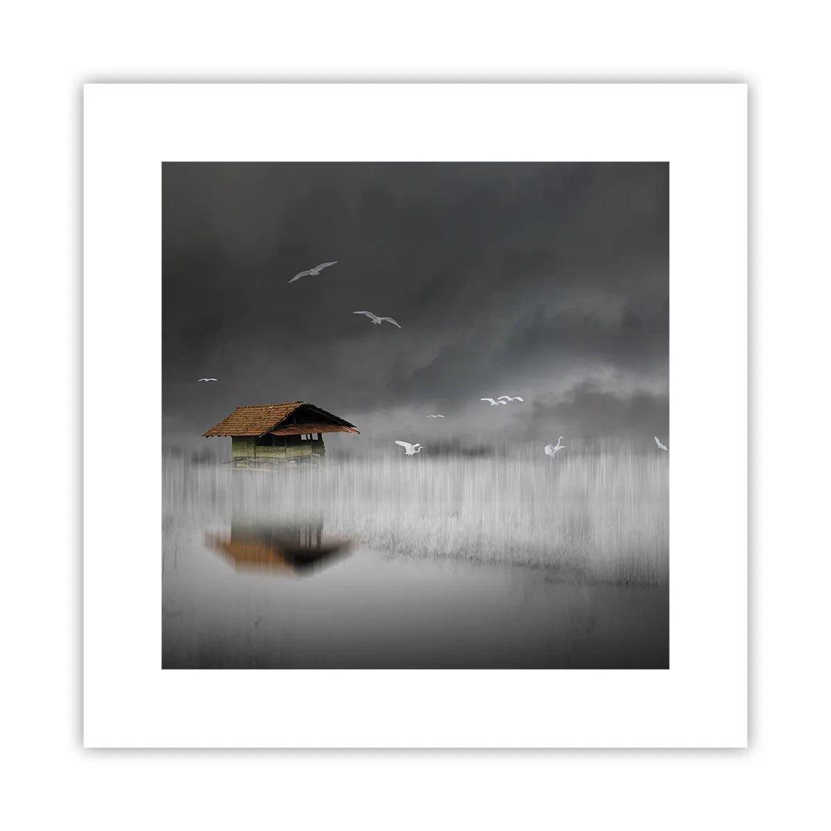 Poster - Schutz vor Regen - 30x30 cm