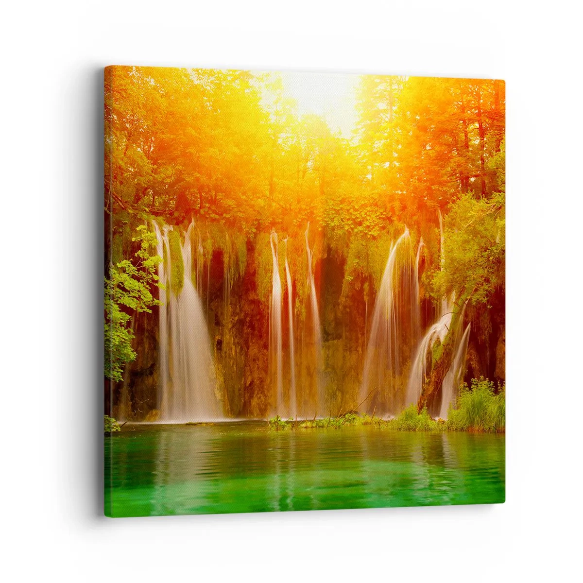 Bild auf Leinwand - Leinwandbild - In der Sonne und im Schatten - 40x40 cm
