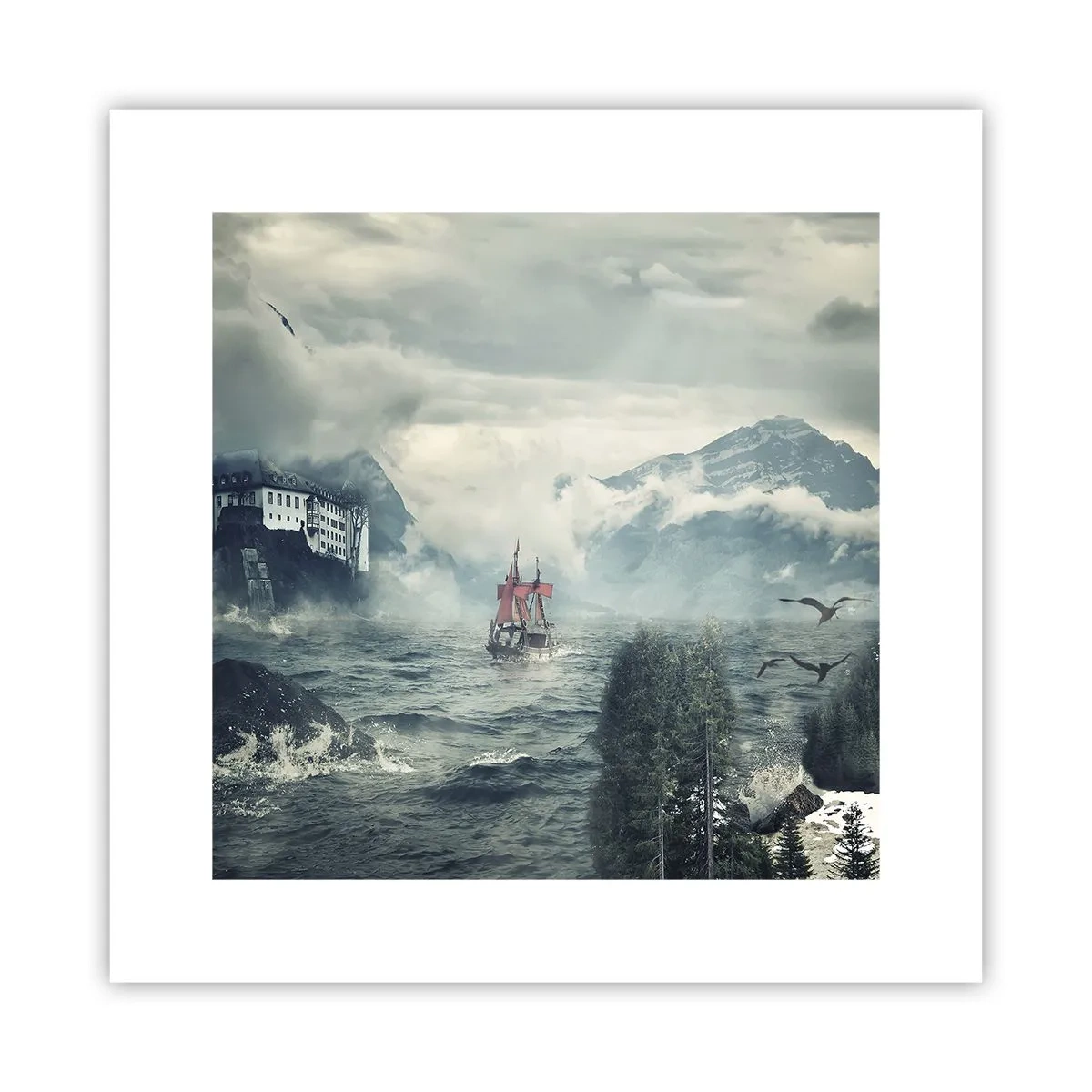 Poster - In magischen Gewässern - 30x30 cm