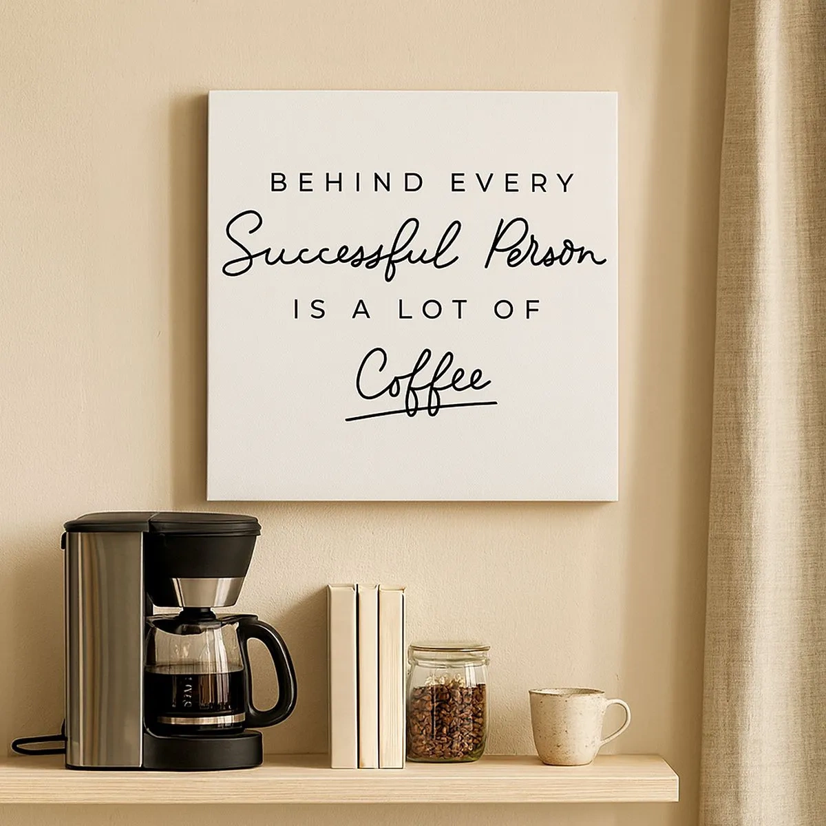 Bild auf Leinwand - Leinwandbild - Erfolgsgeheimnis - 30x30 cm