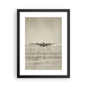 Poster in einem schwarzem Rahmen - Wie immer bereit - 30x40 cm