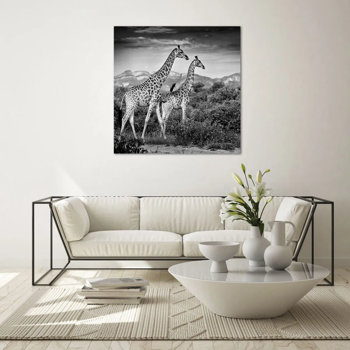 Glasbild - Bild auf glas - Hohe Sphären in Afrika - 50x50 cm