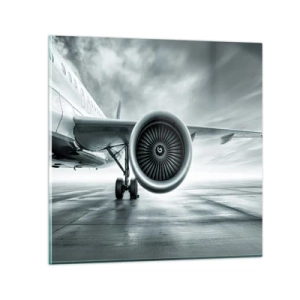 Glasbild - Bild auf glas - Die Macht ist da! - 30x30 cm