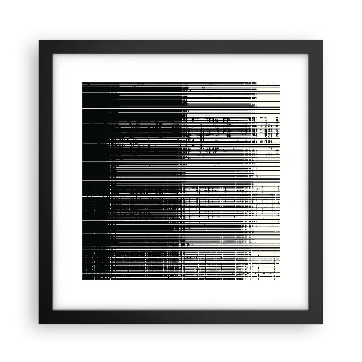 Poster in einem schwarzem Rahmen - Wellen und Vibrationen - 30x30 cm