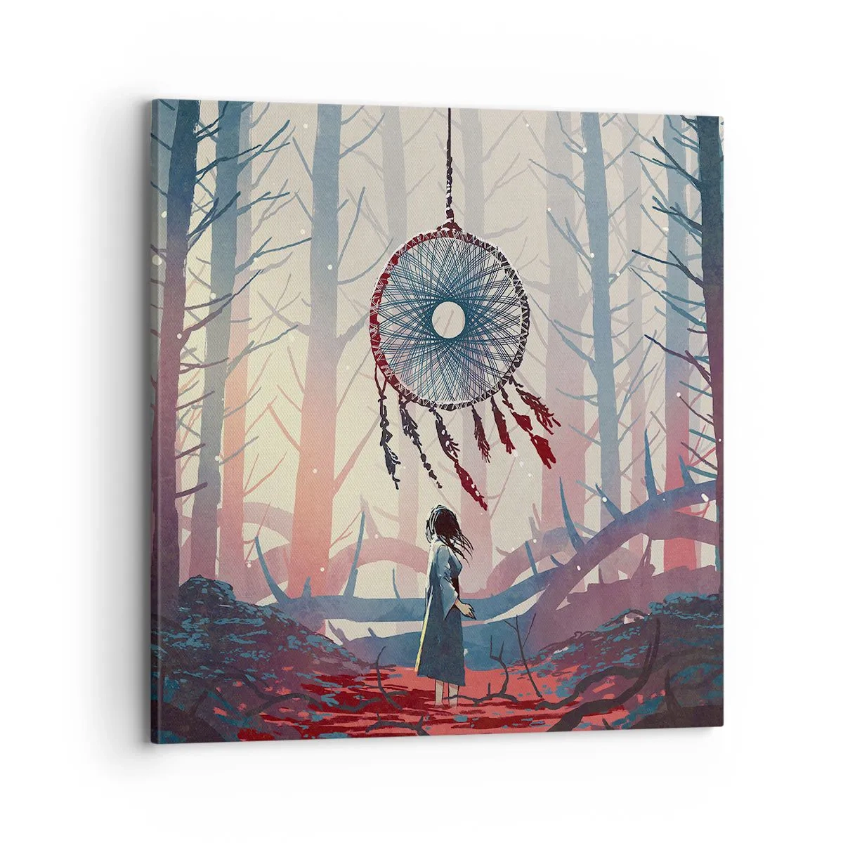 Bild auf Leinwand - Leinwandbild - Geheimes Glücksritual - 70x70 cm