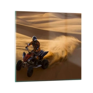 Glasbild - Bild auf glas - Auf den Sandwellen - 30x30 cm