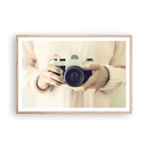 Poster in einem Rahmen aus heller Eiche - Um mehr zu sehen ... - 91x61 cm