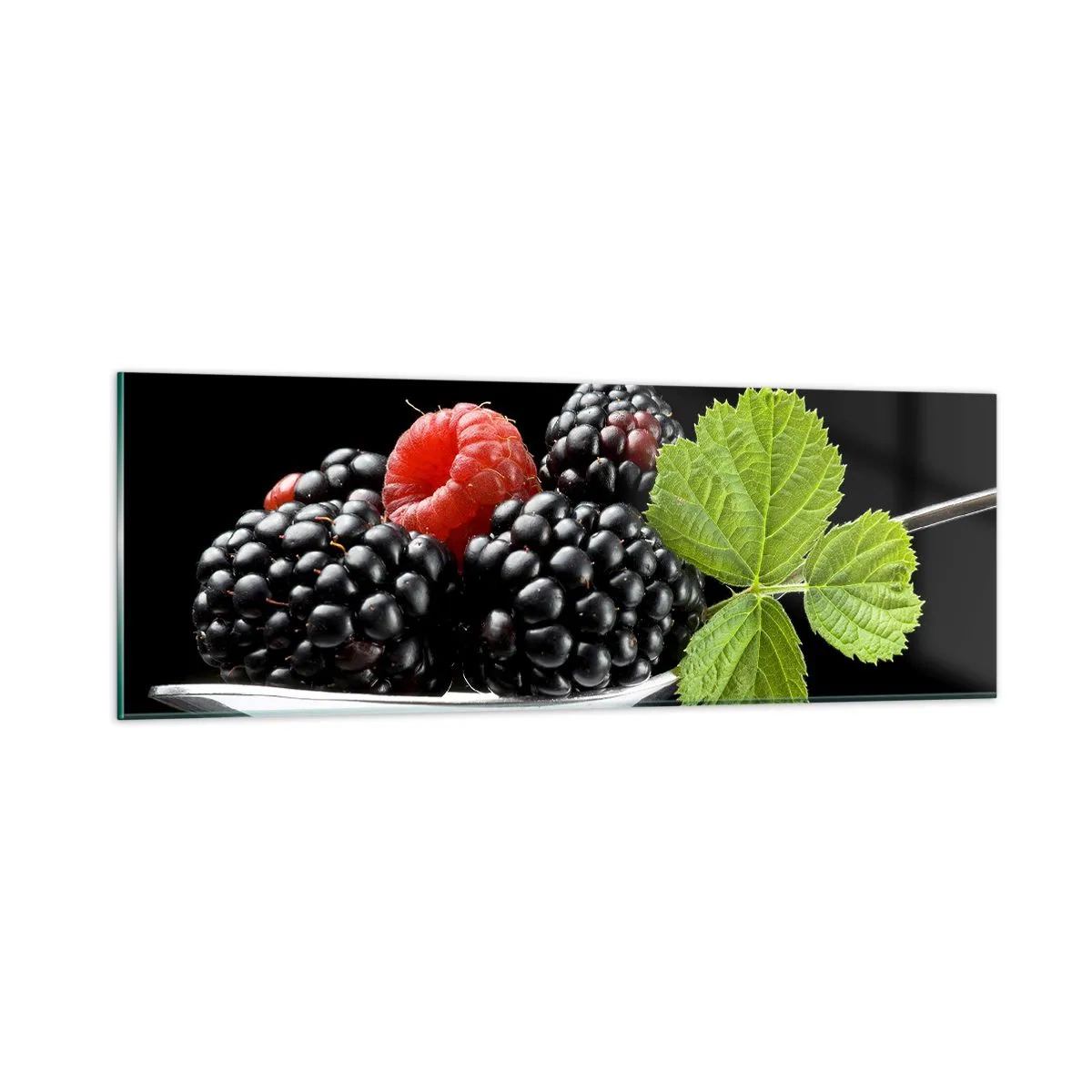 Glasbild - Bild auf glas - Der Geschmack der Frische - 90x30 cm
