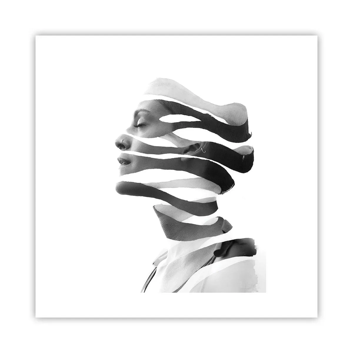 Poster - Surreales Porträt - 40x40 cm