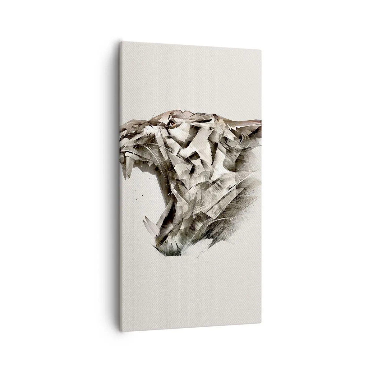 Bild auf Leinwand - Leinwandbild - Du weißt schon wer das Sagen hat - 55x100 cm