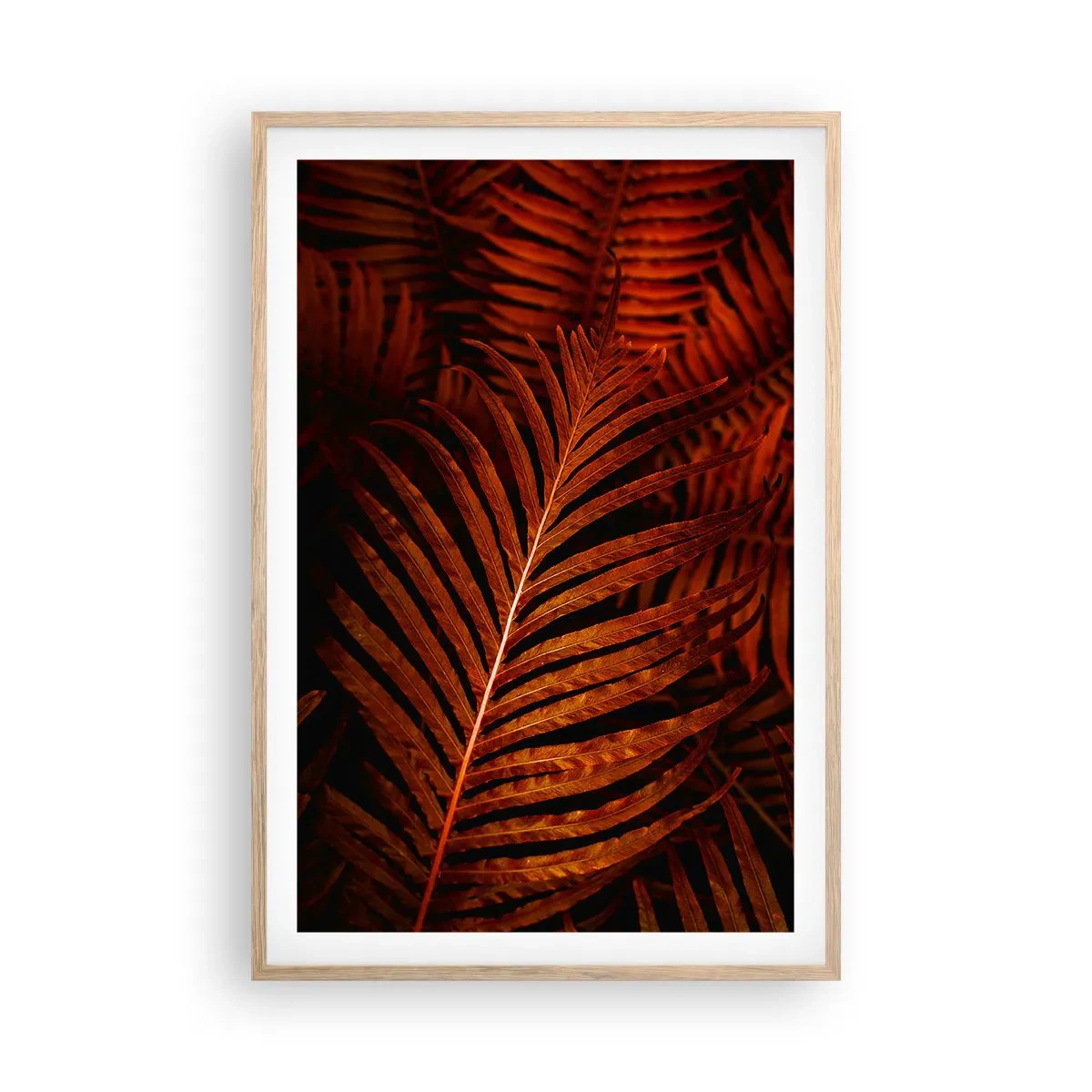 Poster in einem Rahmen aus heller Eiche - Die Hitze des Lebens - 61x91 cm