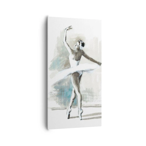 Bild auf Leinwand - Leinwandbild - In einen Schwan verzaubert - 65x120 cm