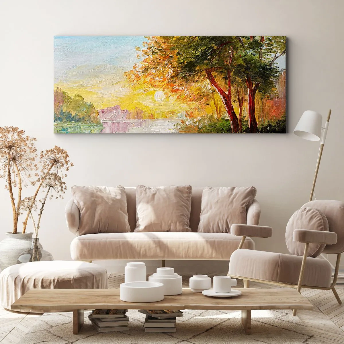 Bild auf Leinwand - Leinwandbild - Et in Arcadia ego - 90x30 cm