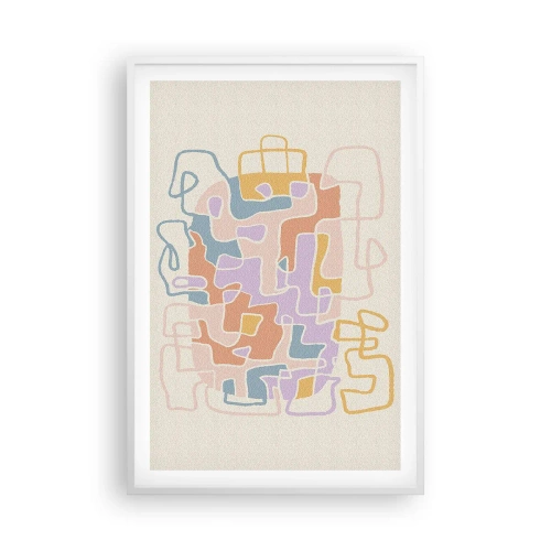 Poster in einem weißen Rahmen - Labyrinth – ein freudiges Abenteuer - 61x91 cm