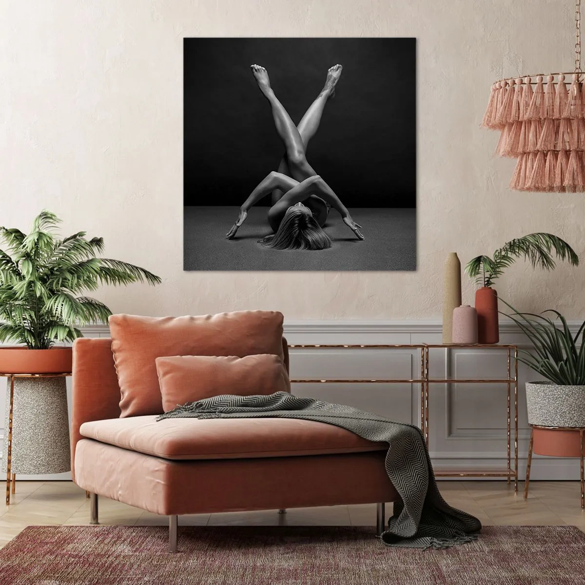 Bild auf Leinwand - Leinwandbild - Die Geometrie der Nacktheit - 30x30 cm