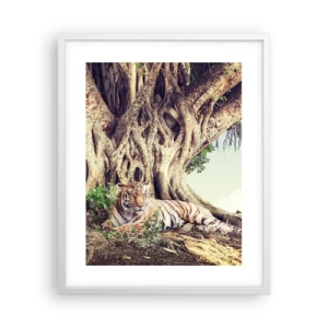 Poster in einem weißen Rahmen - Blick aus dem Buch Genesis - 40x50 cm