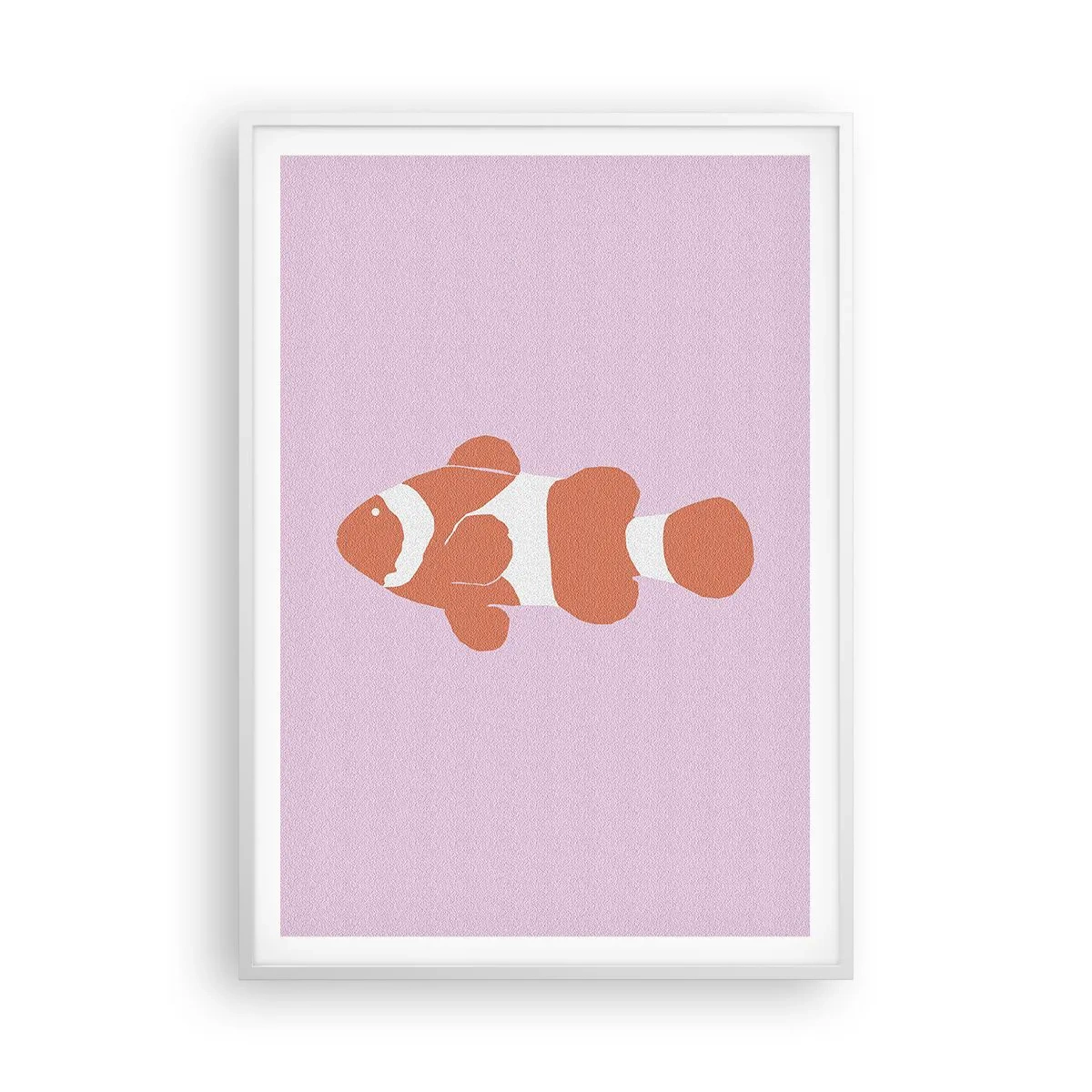 Poster in einem weißen Rahmen - In Koralle an Gesicht und Schwanz - 70x100 cm