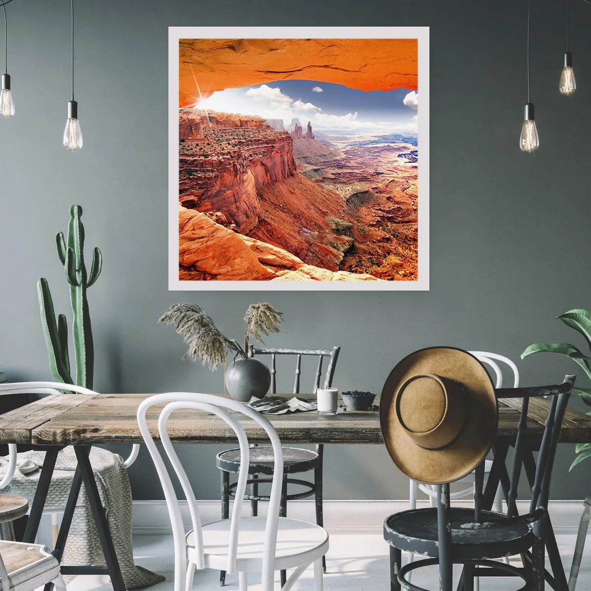 Poster - Von der Natur selbst geschnitzt - 40x40 cm