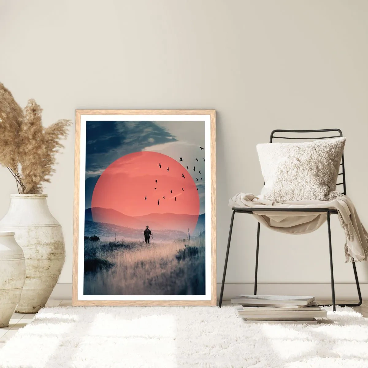 Poster in einem Rahmen aus heller Eiche - In eigenen Elementen - 61x91 cm