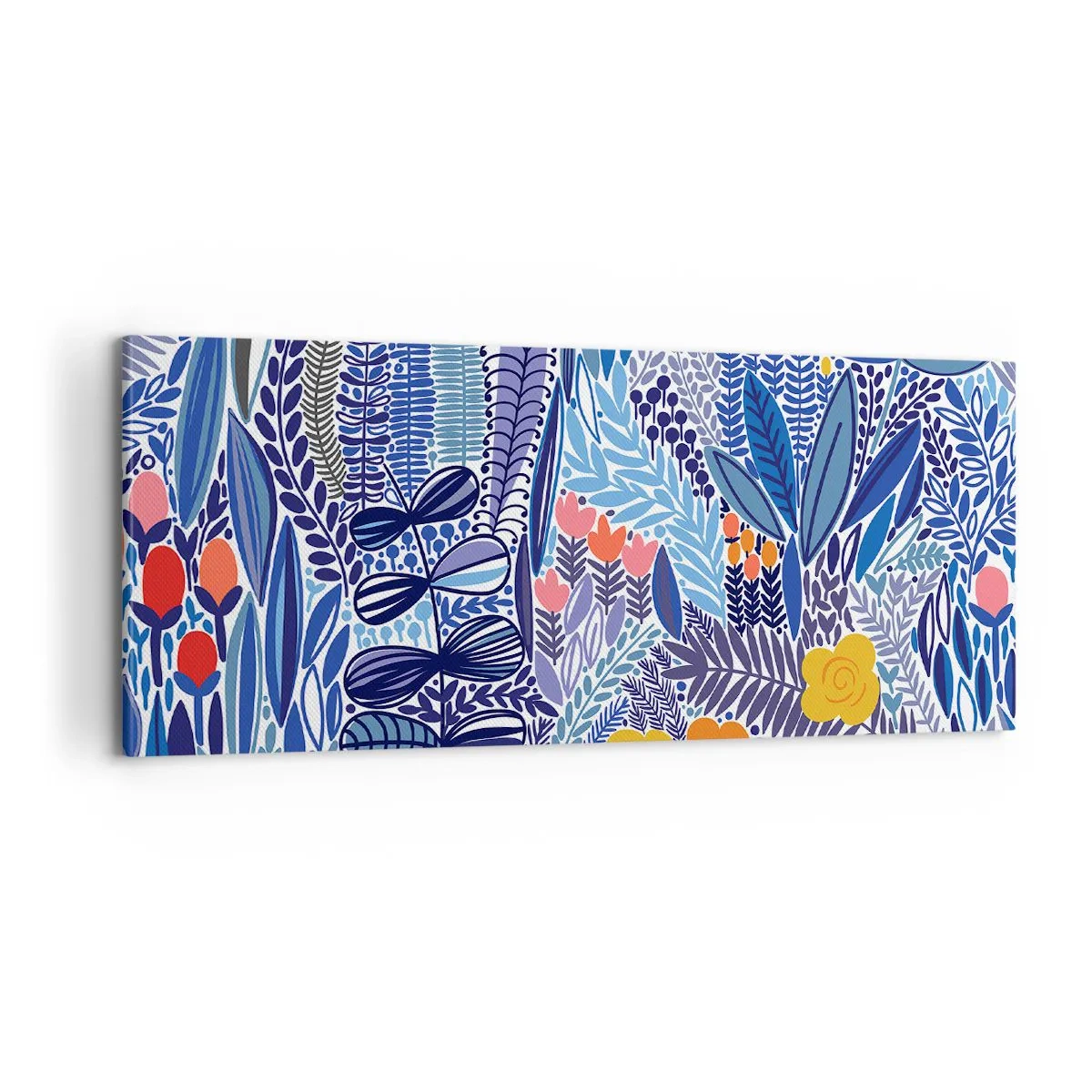 Bild auf Leinwand - Leinwandbild - Hawaiianischer Garten - 100x40 cm