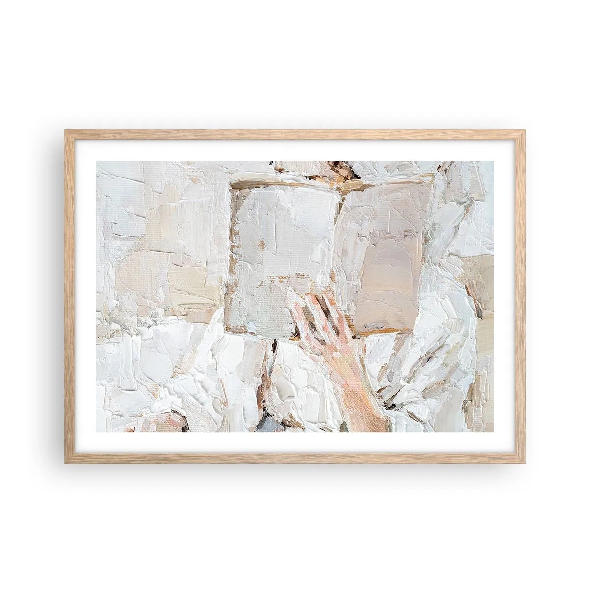 Poster in einem Rahmen aus heller Eiche - In einer anderen Welt - 70x50 cm