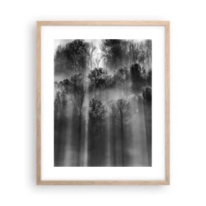 Poster in einem Rahmen aus heller Eiche - In Lichtstrahlen - 40x50 cm