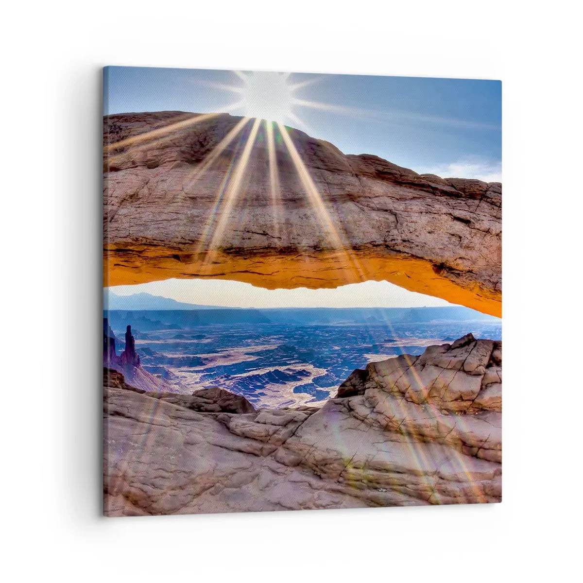 Bild auf Leinwand - Leinwandbild - Durch das Felsentor - 50x50 cm