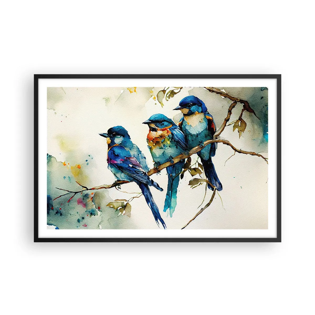 Poster in einem schwarzem Rahmen - War er beleidigt? - 91x61 cm