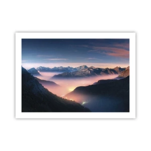 Poster - Licht in den Tälern - 70x50 cm