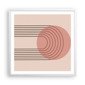 Poster in einem weißen Rahmen - Unwiderstehliche Anziehungskraft - 60x60 cm