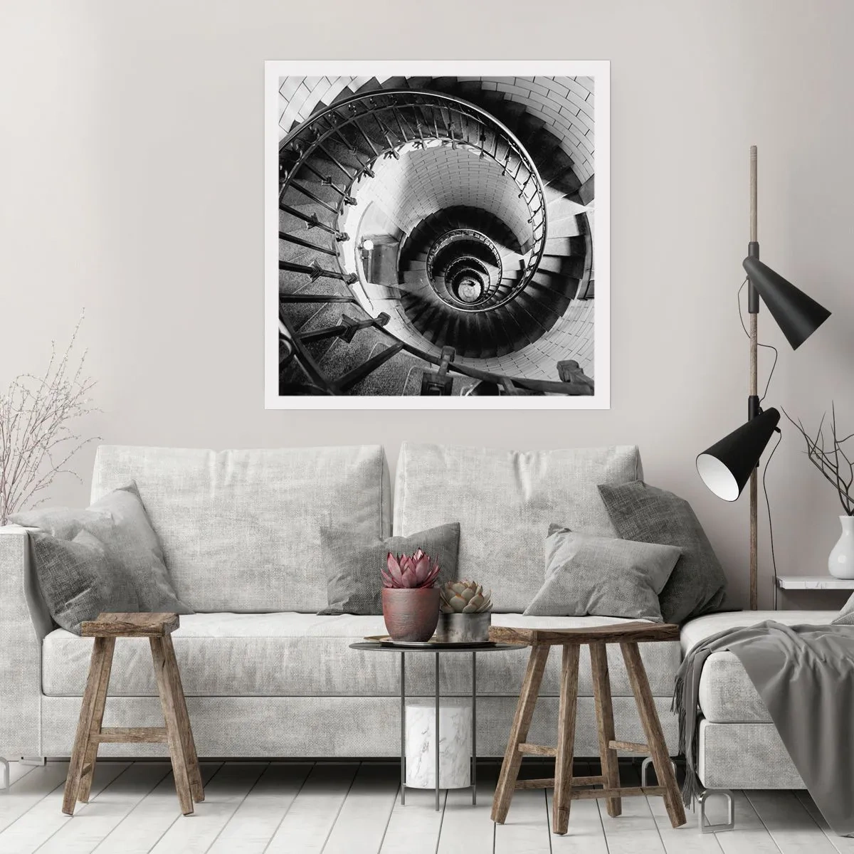 Poster - Höher und höher - 40x40 cm