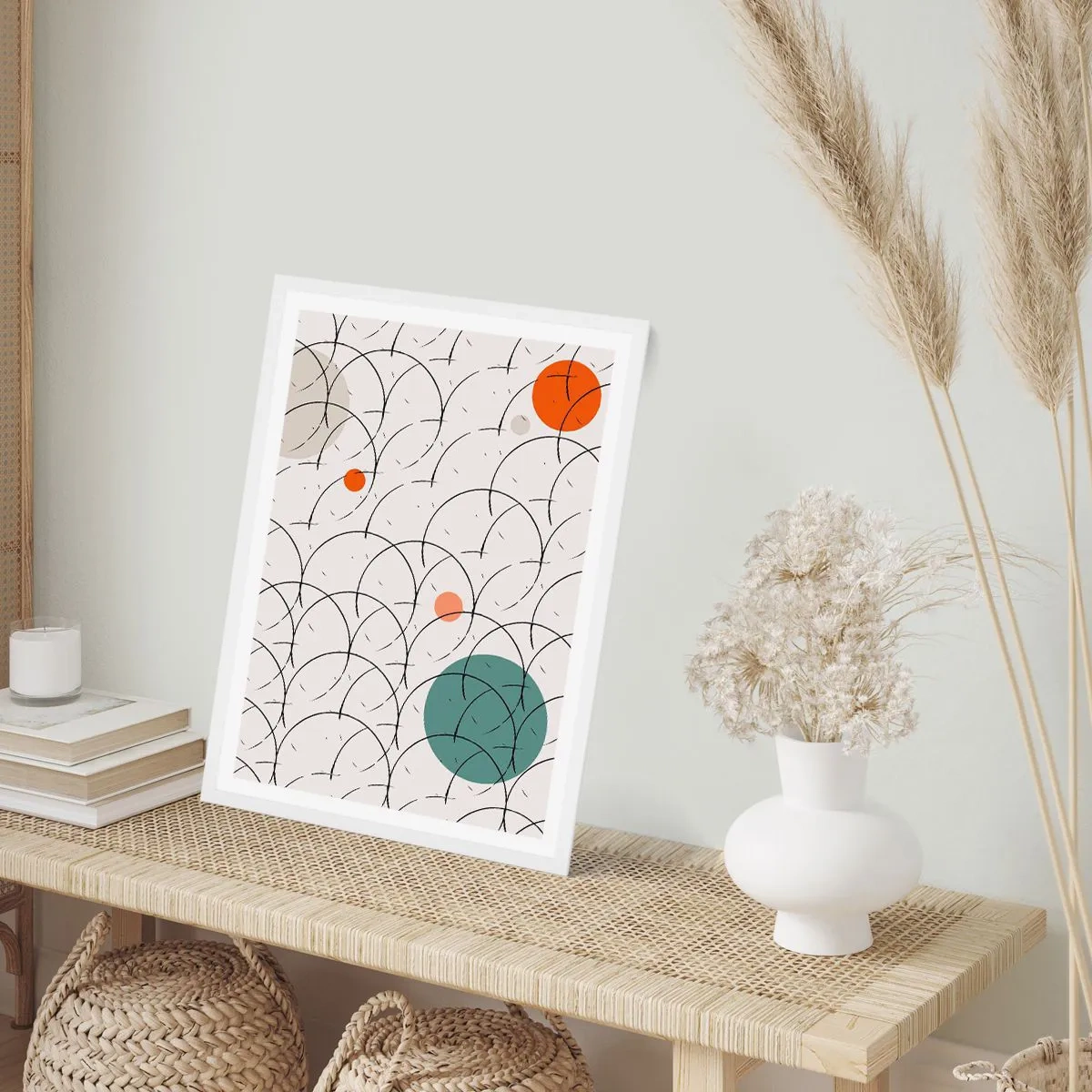 Poster in einem weißen Rahmen - Im Pop-Art-Geist - 50x70 cm