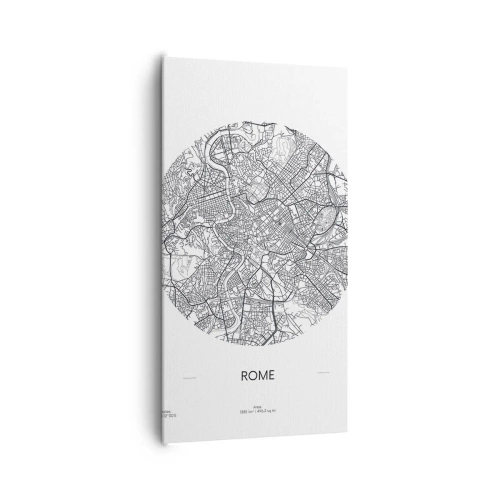 Bild auf Leinwand - Leinwandbild - Anatomie von Rom - 65x120 cm